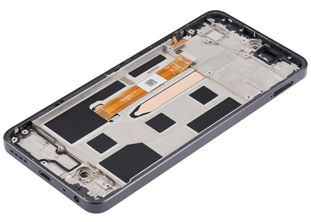 LCD-Display mit Rahmen für Realme 10 Pro (RMX3661) (Refurbished) (Dark Matter)
