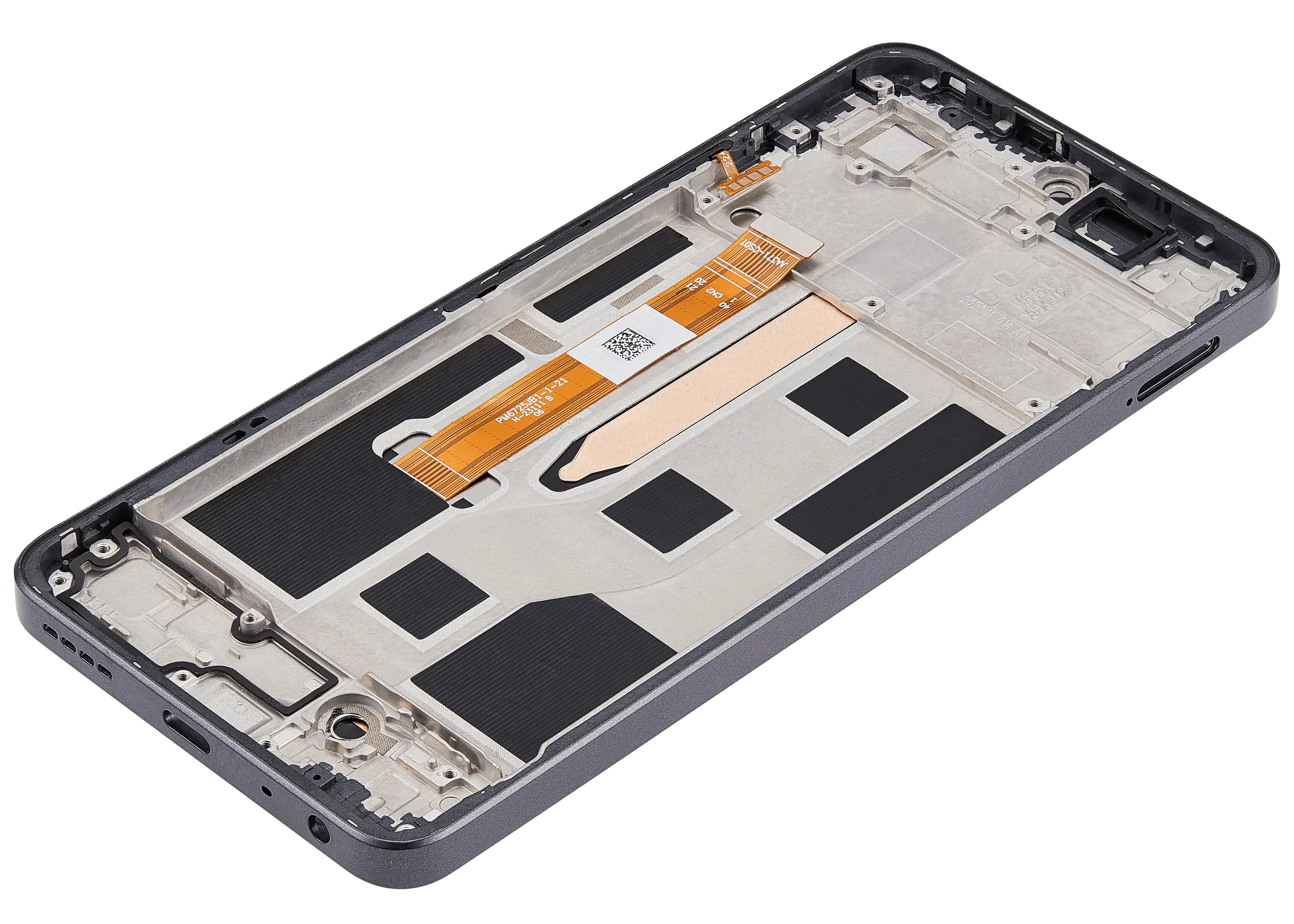 LCD-Display mit Rahmen für Realme 10 Pro (RMX3661) (Refurbished) (Dark Matter)