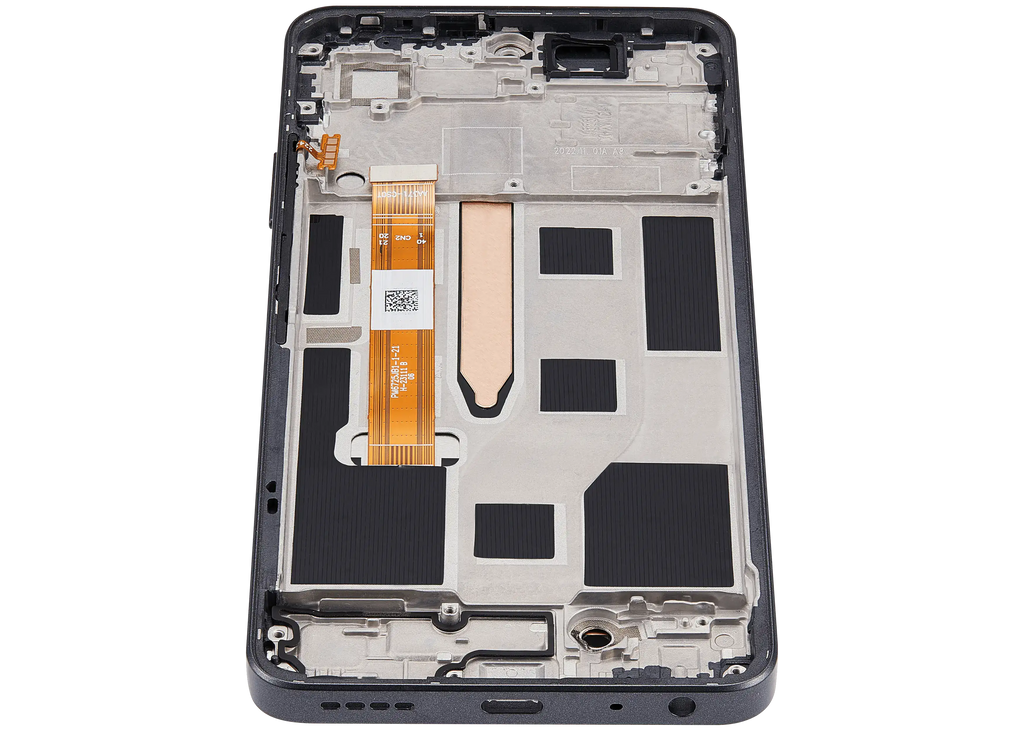 LCD-Display mit Rahmen für Realme 10 Pro (RMX3661) (Refurbished) (Dark Matter)