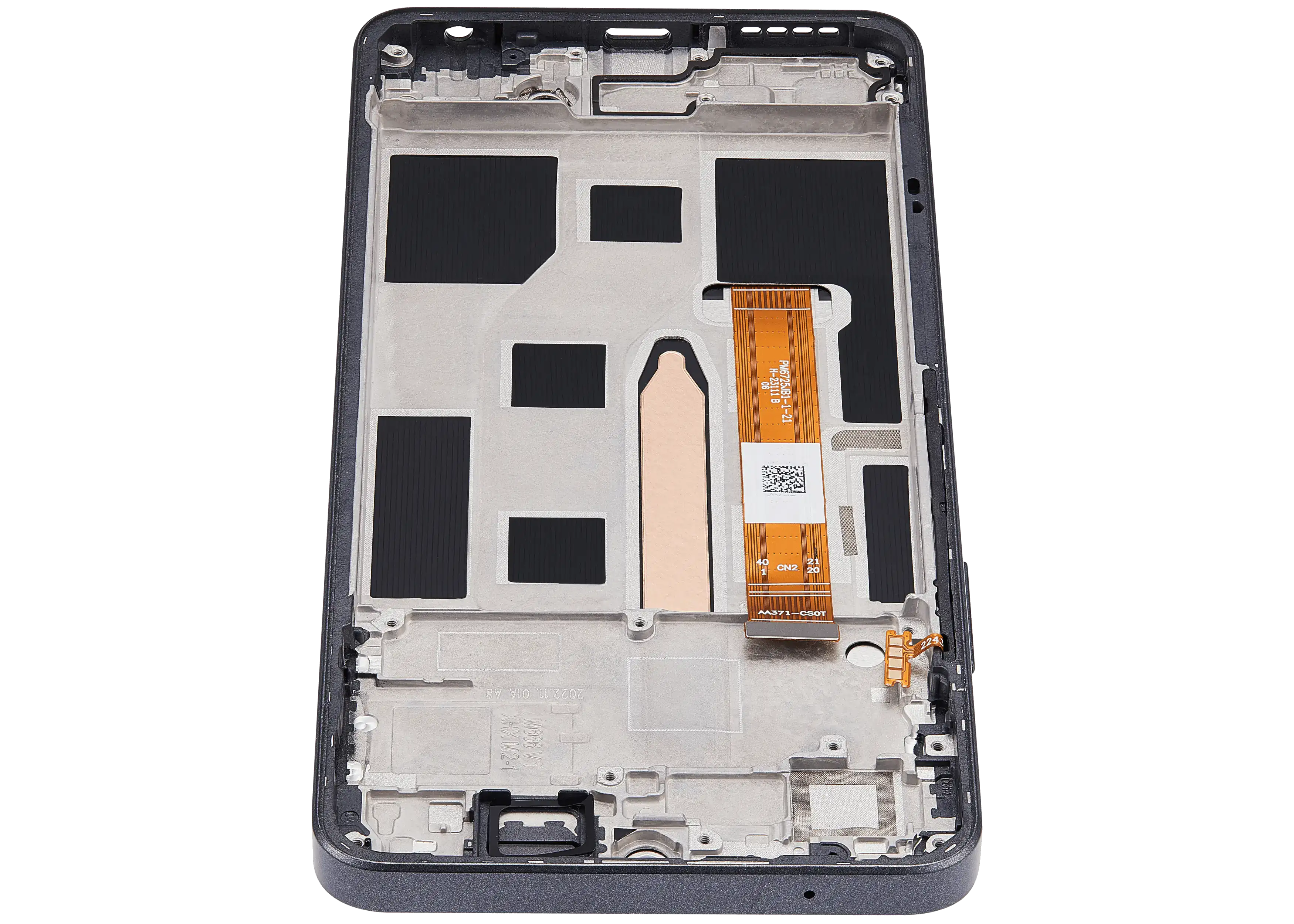 LCD-Display mit Rahmen für Realme 10 Pro (RMX3661) (Refurbished) (Dark Matter)