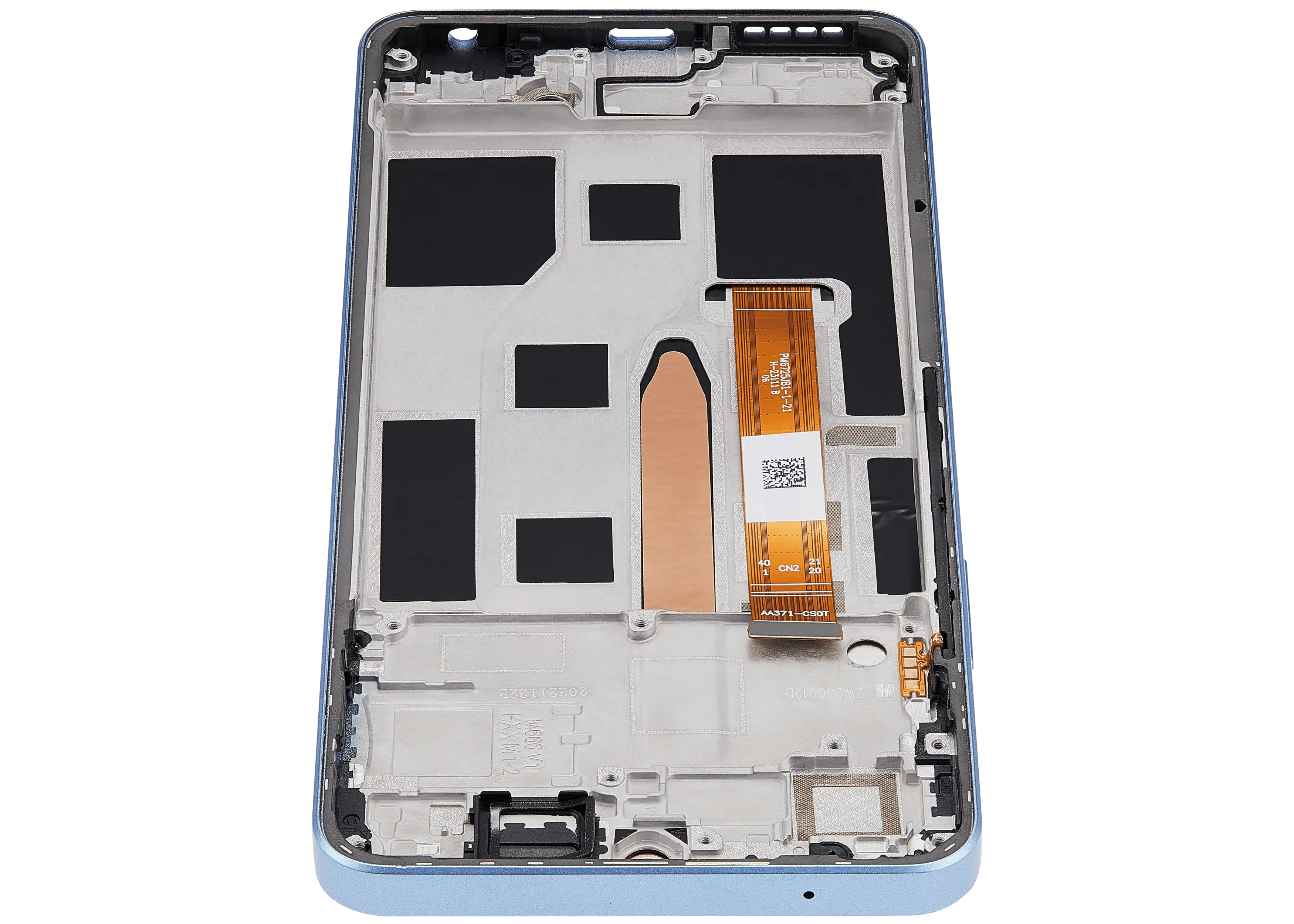 LCD-Display mit Rahmen für Realme 10 Pro (RMX3661) (Refurbished) (Nebula Blue)