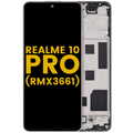 LCD Display with Frame for Realme 10 Pro (RMX3661) (Refurbished) (Hyperspace Gold)