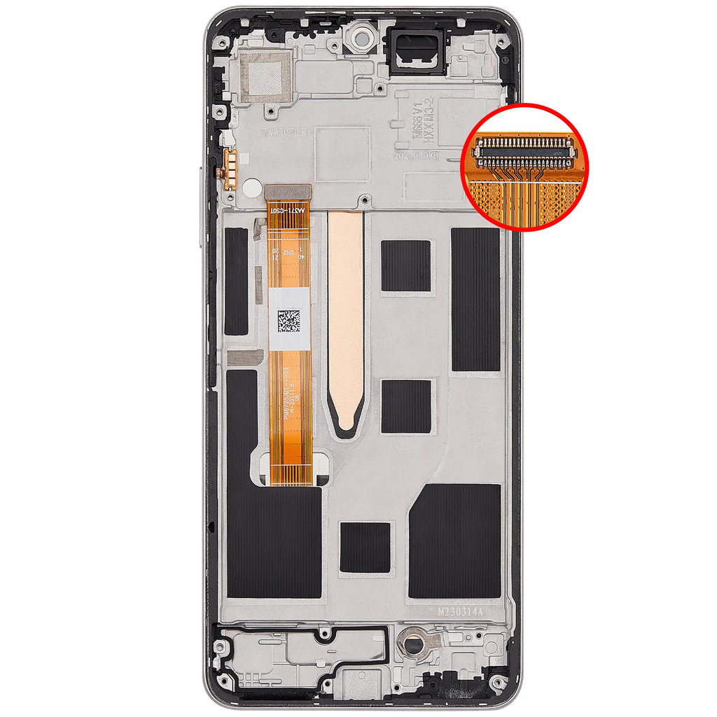 LCD Display with Frame for Realme 10 Pro (RMX3661) (Refurbished) (Hyperspace Gold)