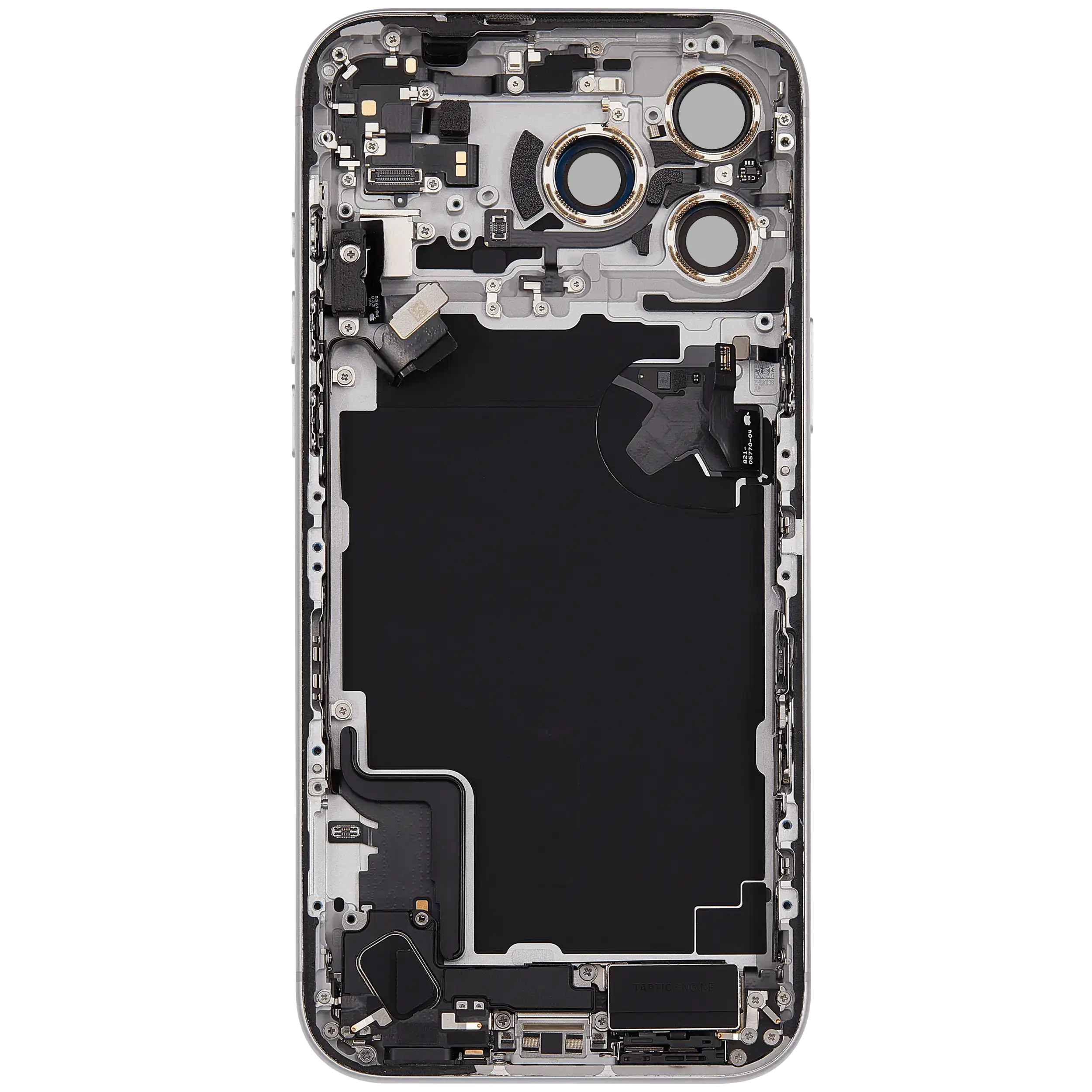 Original Apple-Ausbau A gebraucht – iPhone 17 Pro Max EU Backcover/Rahmen Silber