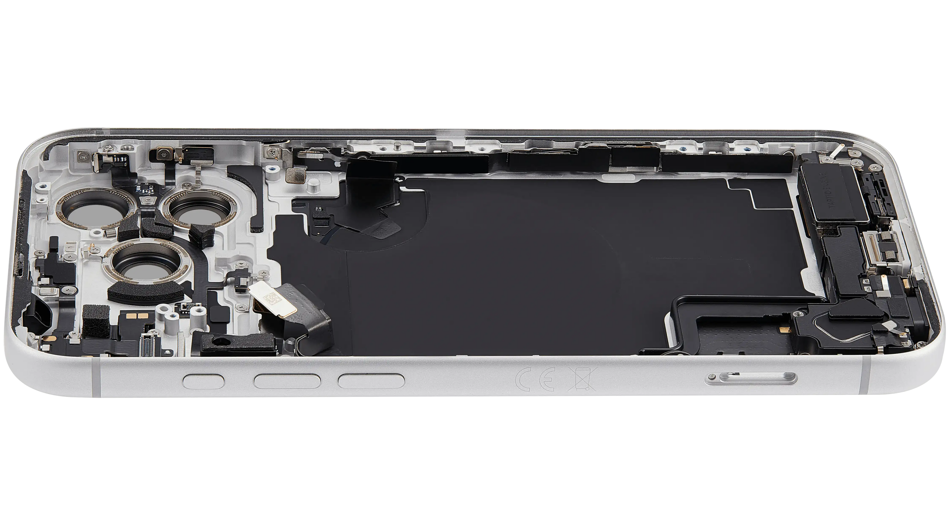 Original Apple-Ausbau A gebraucht – iPhone 17 Pro Max EU Backcover/Rahmen Silber