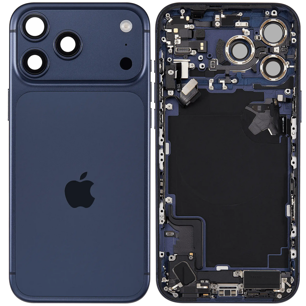 Original Apple-Ausbau A gebraucht – iPhone 17 Pro Max Backcover/Rahmen Deep Blau
