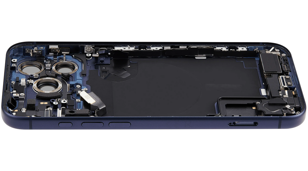 Original Apple-Ausbau A gebraucht – iPhone 17 Pro Max Backcover/Rahmen Deep Blau