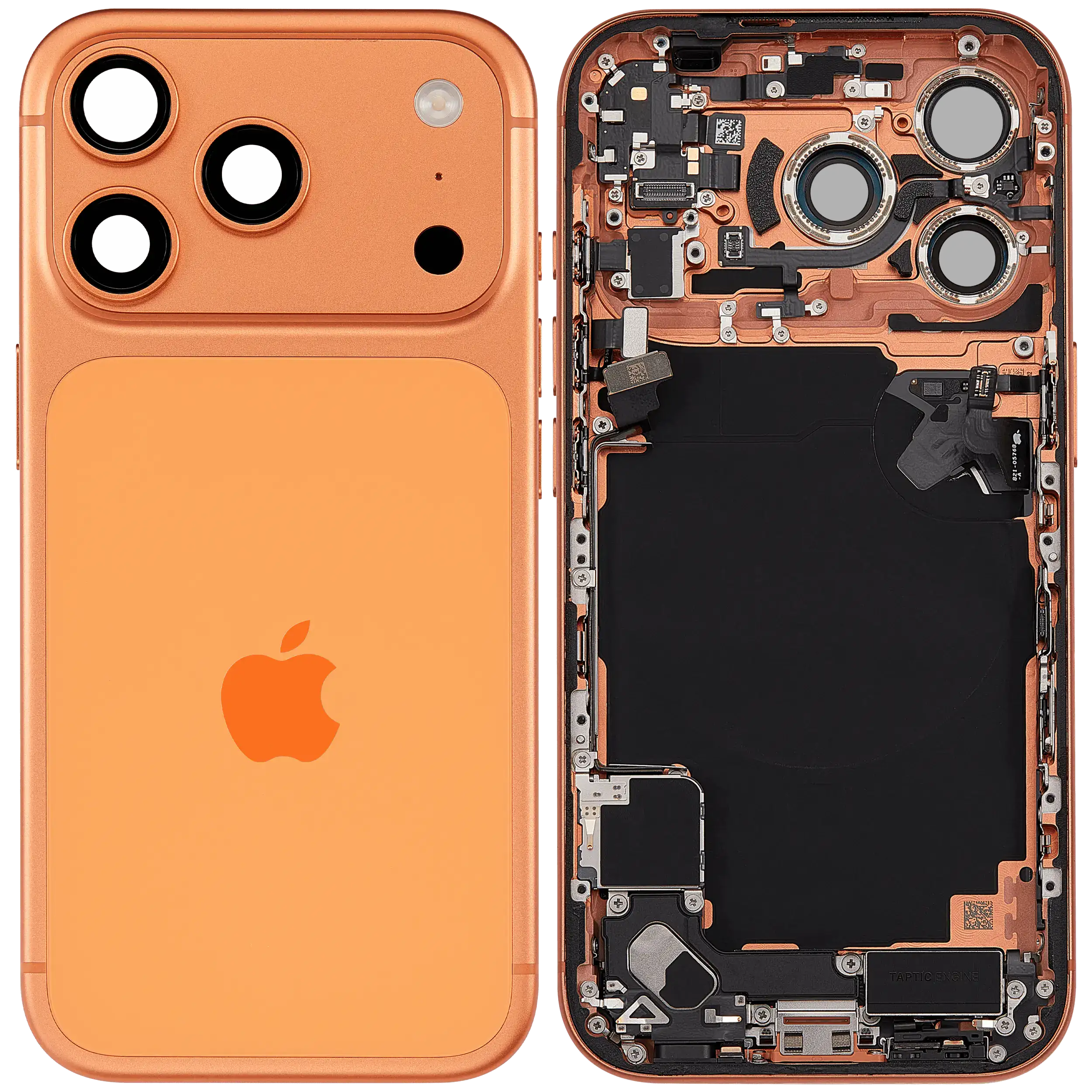 Original Apple-Ausbau A gebraucht – iPhone 17 Pro Backcover/Rahmen Cosmic Orange
