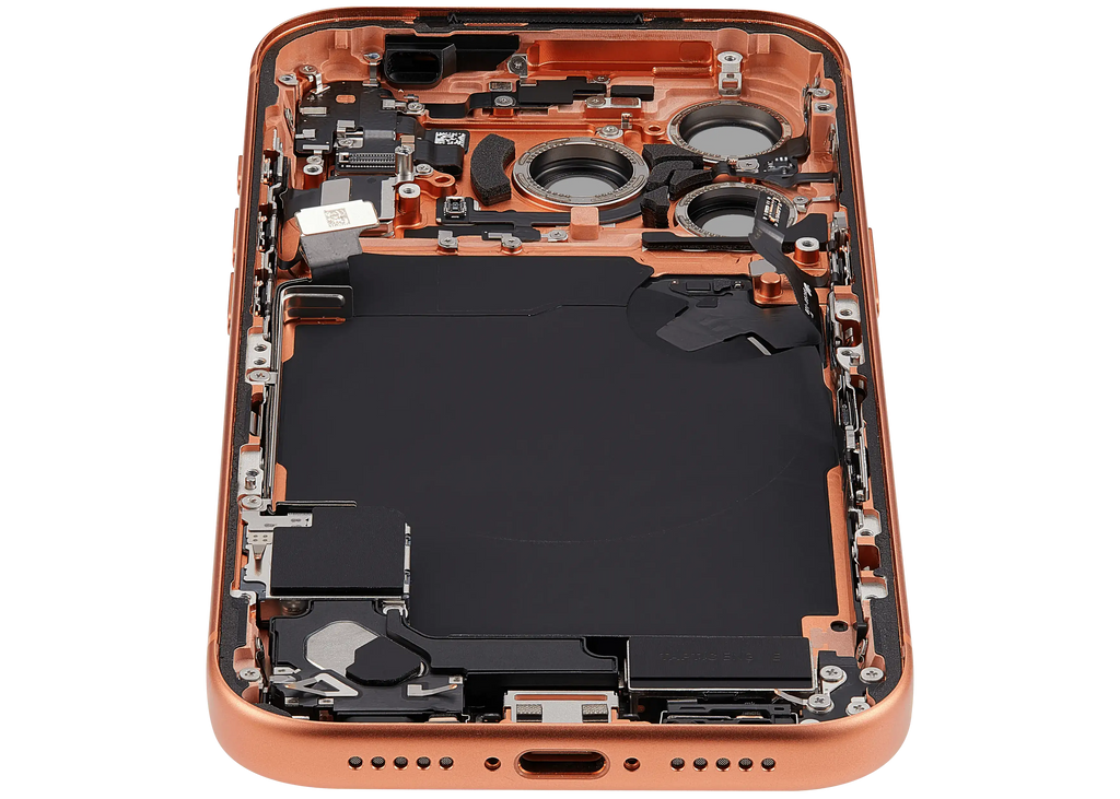 Original Apple-Ausbau A gebraucht – iPhone 17 Pro Backcover/Rahmen Cosmic Orange