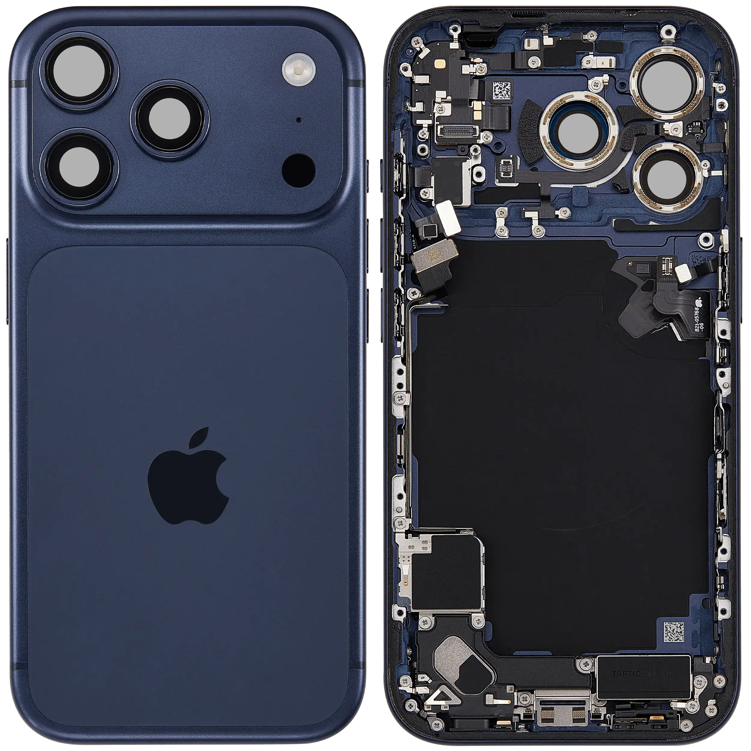 Original Apple-Ausbau A gebraucht – iPhone 17 Pro EU Backcover/Rahmen Deep Blau