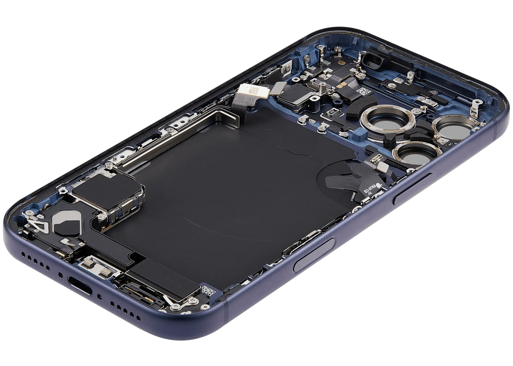 Original Apple-Ausbau A gebraucht – iPhone 17 Pro EU Backcover/Rahmen Deep Blau