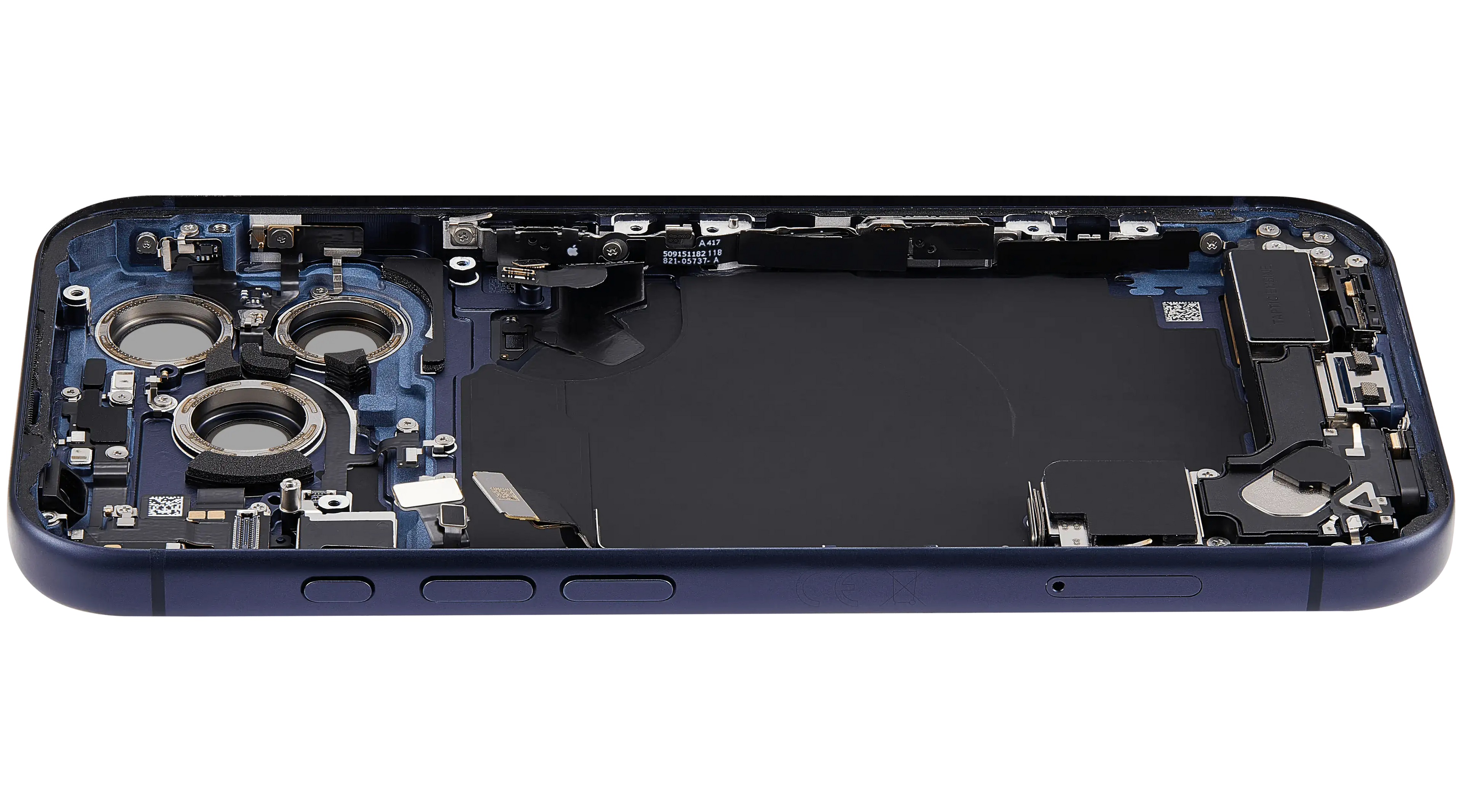 Original Apple-Ausbau A gebraucht – iPhone 17 Pro EU Backcover/Rahmen Deep Blau