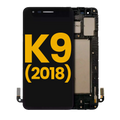LCD-Display mit Rahmen für LG K9 (2018) (Refurbished) (Schwarz)