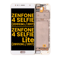 LCD-Bausatz mit Rahmen für Asus ZenFone 4 Selfie & Lite Weiß Refurbished