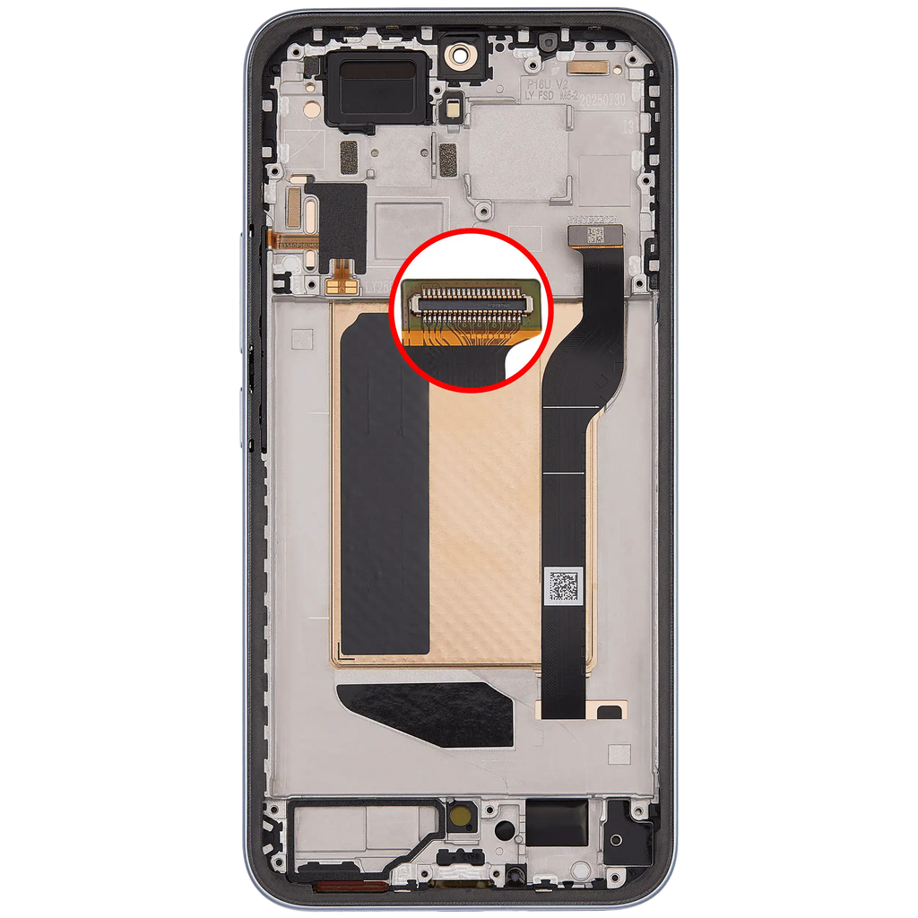 OLED-Display mit Rahmen für Xiaomi Poco M8 Pro 5G / Redmi Note 15 Pro+ 5G (Refurbished) (Glacier Blue)