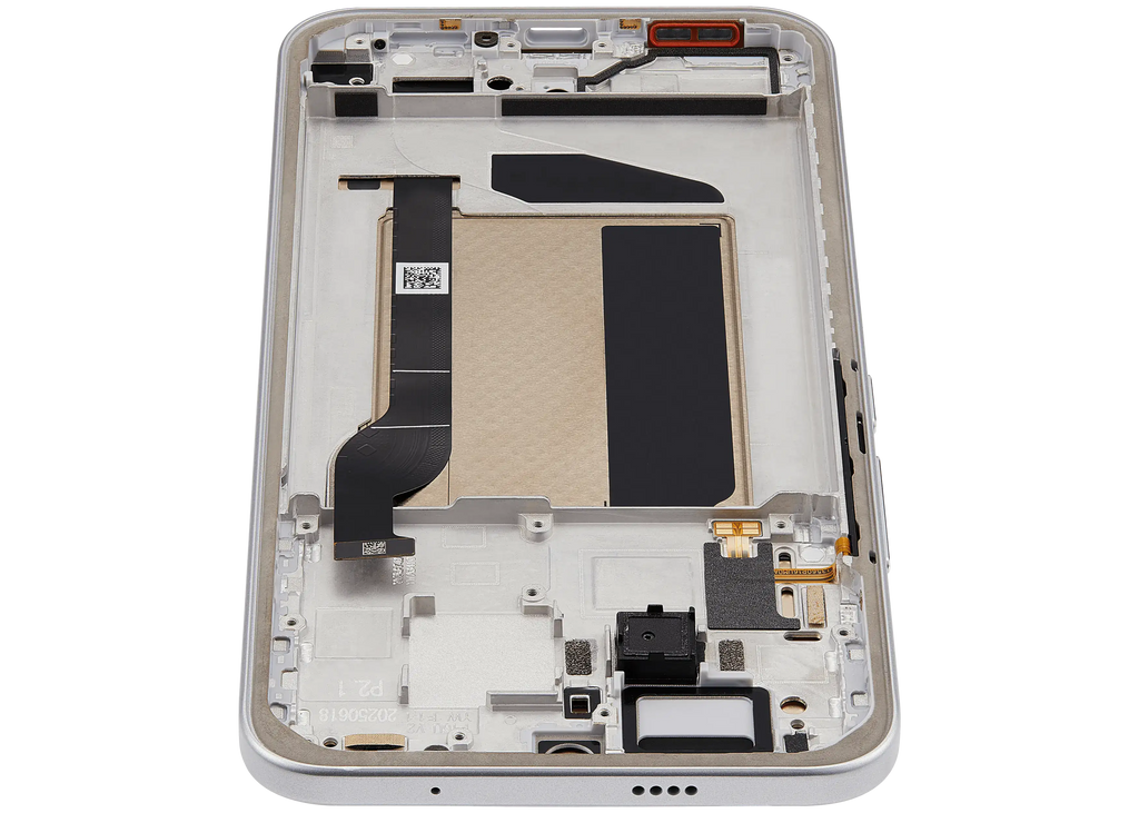 OLED-Display mit Rahmen für Xiaomi Poco M8 Pro 5G / Redmi Note 15 Pro+ 5G (Refurbished) (Silber)
