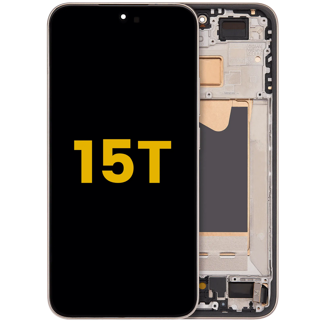 OLED-Display mit Rahmen für Xiaomi 15T (Refurbished) (Rose Gold)