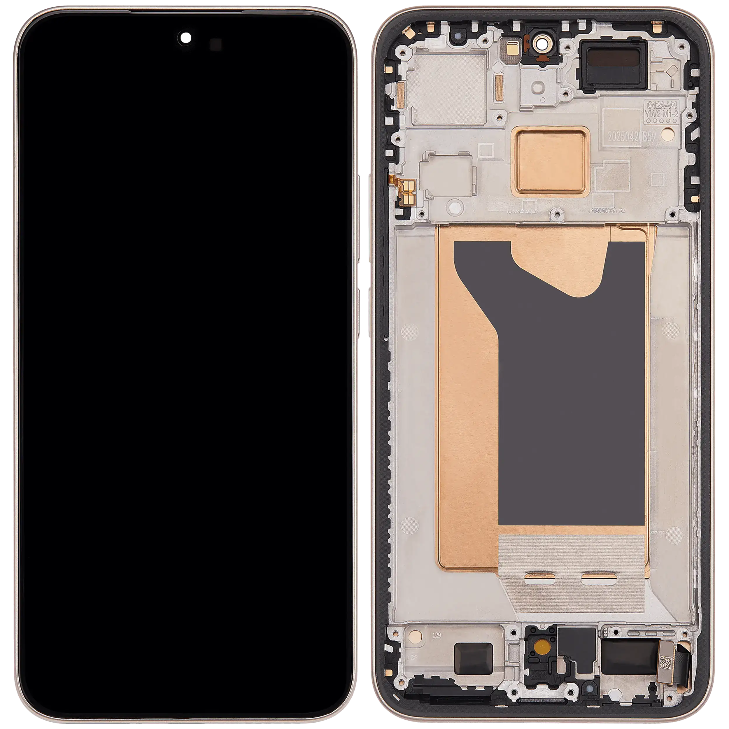OLED-Display mit Rahmen für Xiaomi 15T (Refurbished) (Rose Gold)