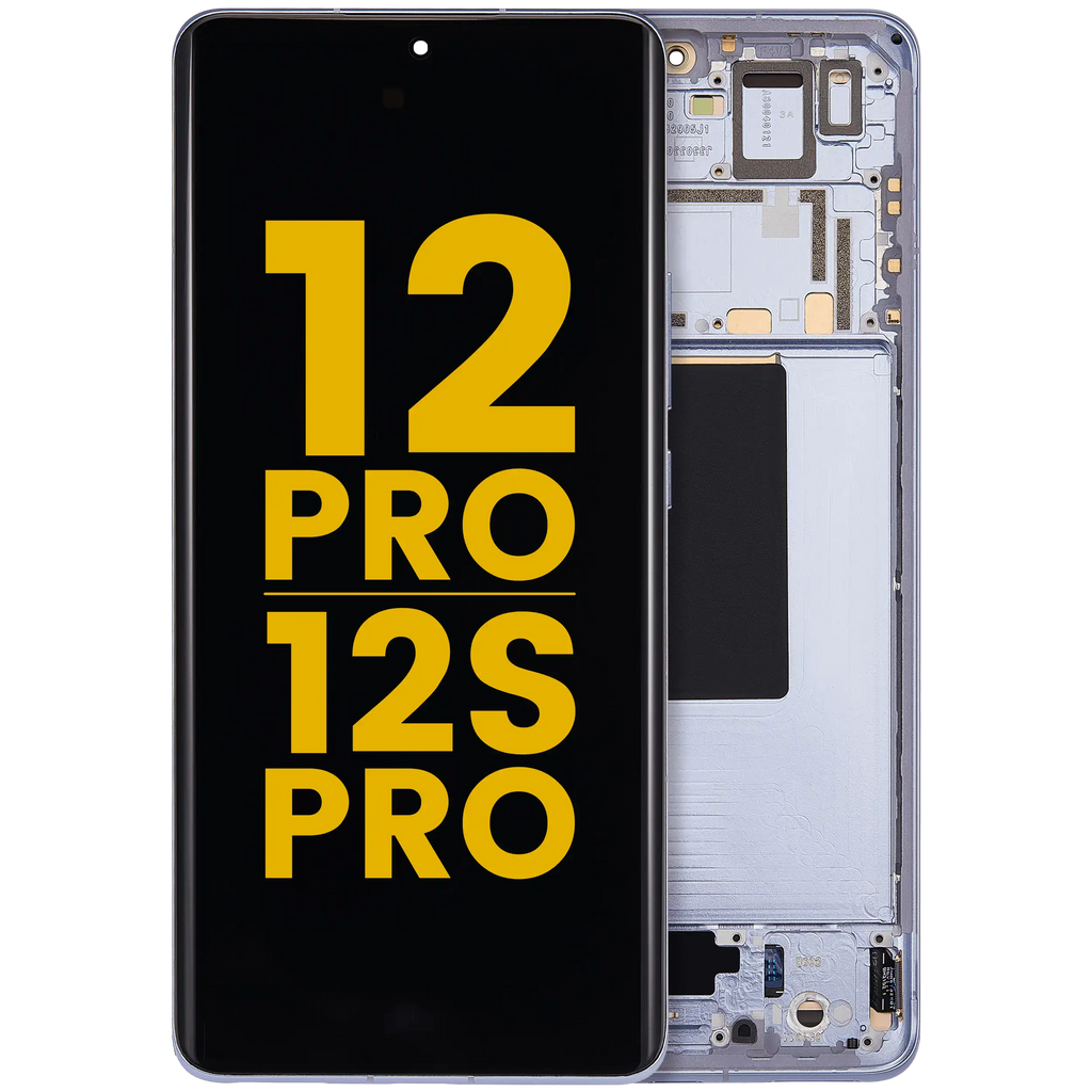 OLED-Display mit Rahmen für Xiaomi 12 Pro / 12S Pro (Refurbished) (Blau)