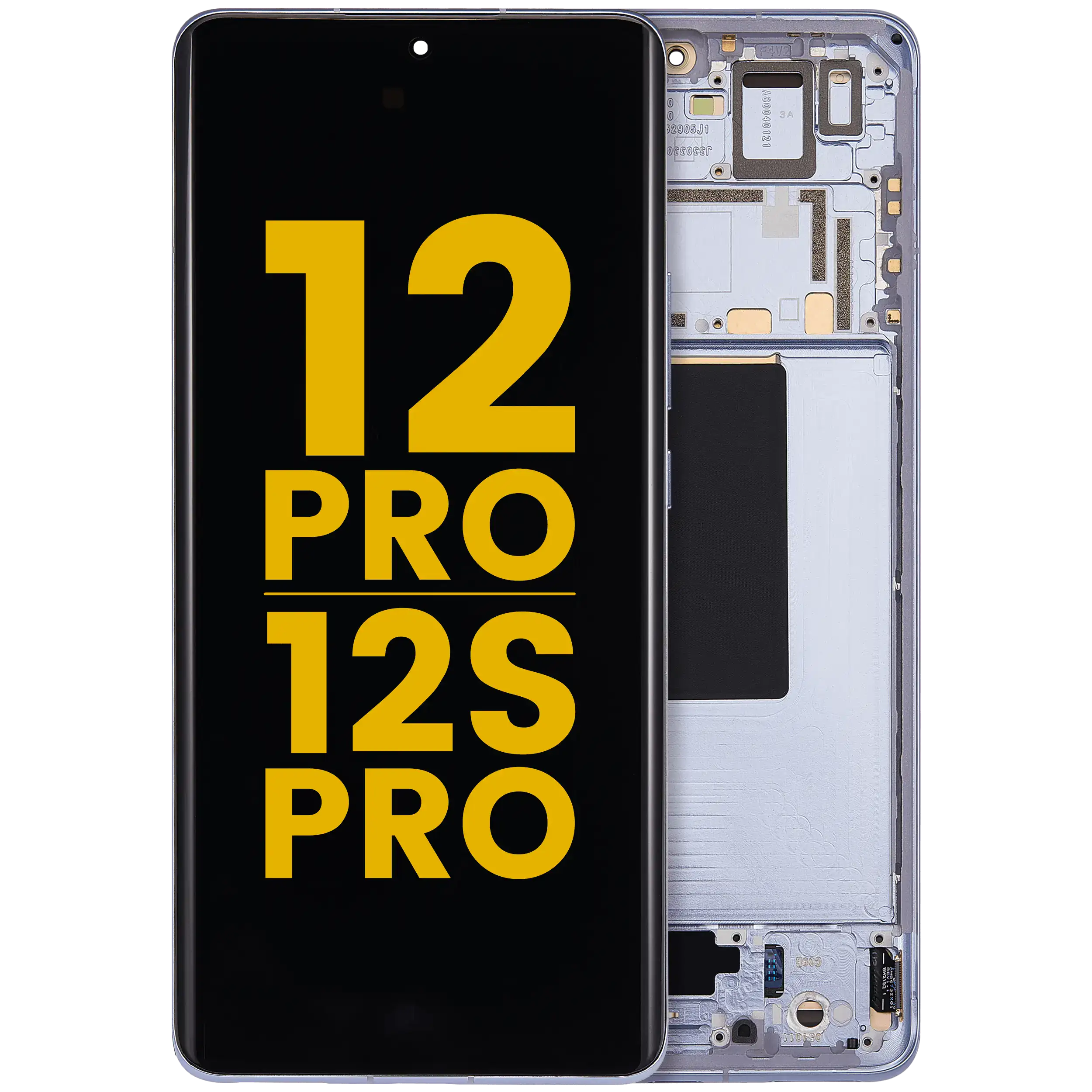 OLED-Display mit Rahmen für Xiaomi 12 Pro / 12S Pro (Refurbished) (Blau)