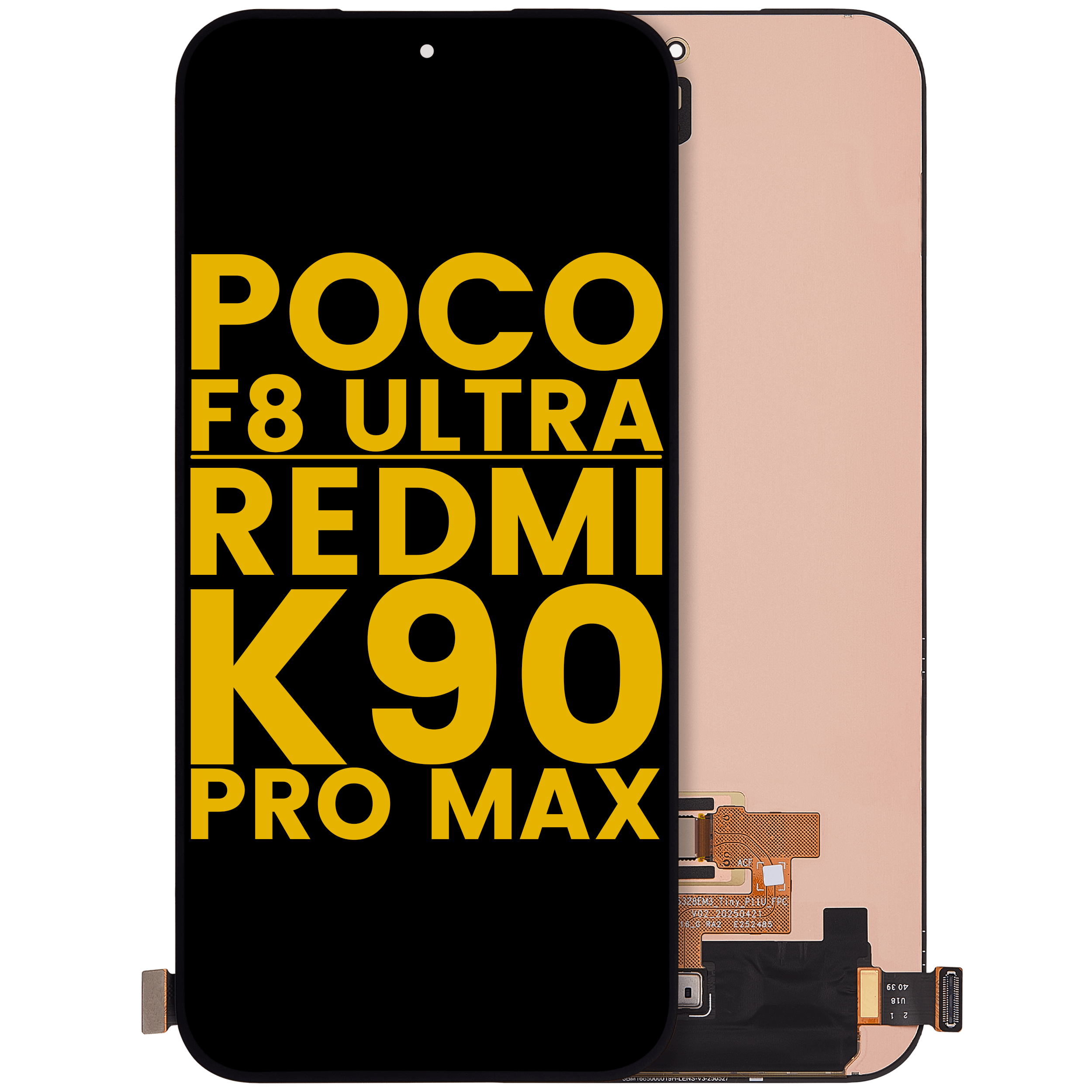OLED Display without frame for Xiaomi Poco F8 Ultra / Redmi K90 Pro Max (Refurbished) (All Colors)