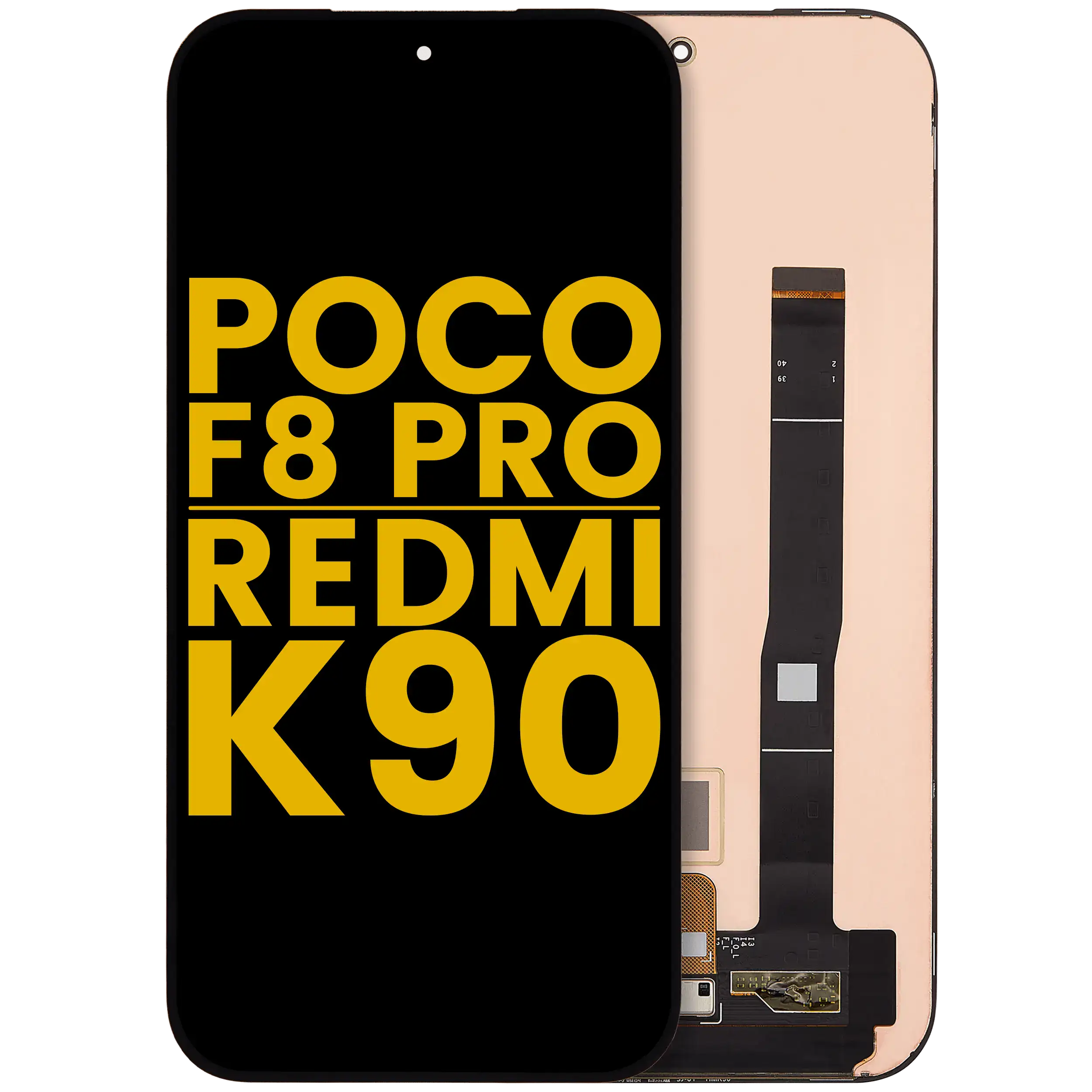OLED-Display ohne Rahmen für Xiaomi Poco F8 Pro/Redmi K90 (Refurbished)
