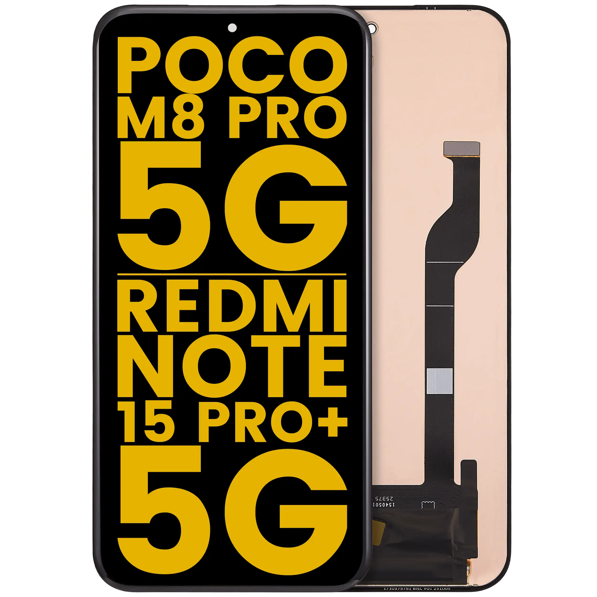 OLED Display without Frame for Xiaomi Poco M8 Pro 5G / Redmi Note 15 Pro+ 5G (Refurbished) (All Colors)
