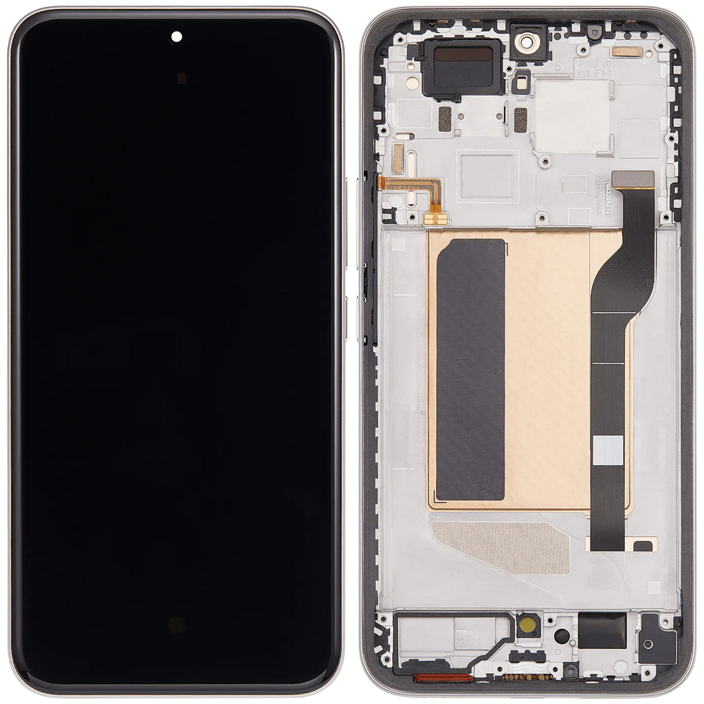 OLED-Display mit Rahmen für Xiaomi Poco M8 Pro 5G / Redmi Note 15 Pro+ 5G (Refurbished) (Mocha Brown)