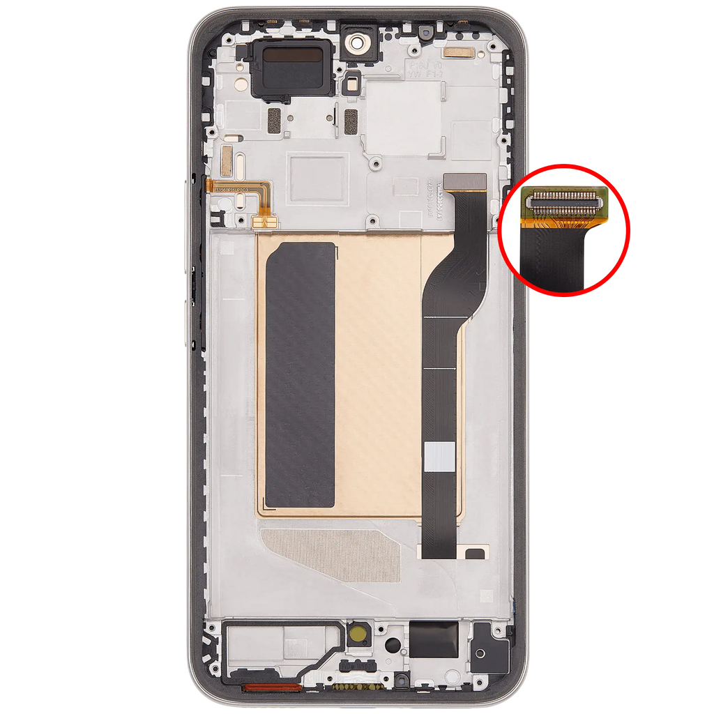 OLED-Display mit Rahmen für Xiaomi Poco M8 Pro 5G / Redmi Note 15 Pro+ 5G (Refurbished) (Mocha Brown)