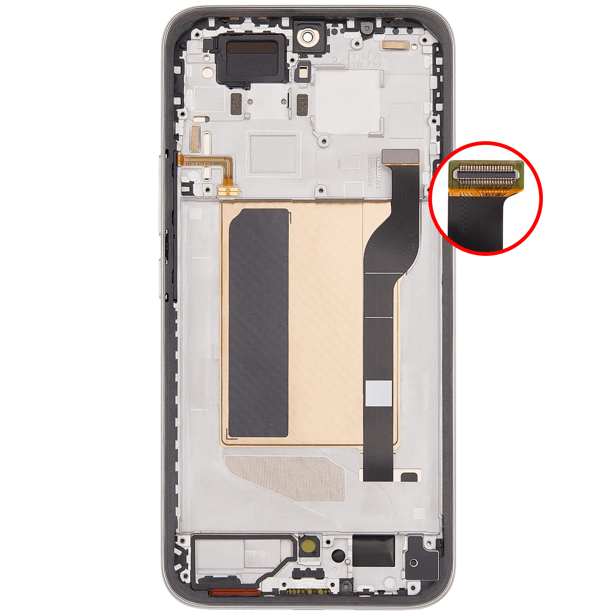OLED-Display mit Rahmen für Xiaomi Poco M8 Pro 5G / Redmi Note 15 Pro+ 5G (Refurbished) (Mocha Brown)