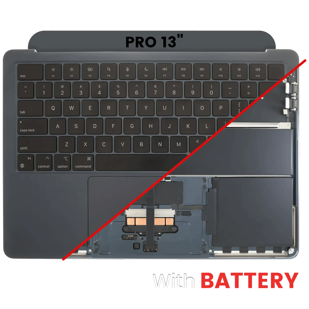 Top Case (with Battery and Keyboard) for MacBook Air 13" (A3113) (US English) (used OEM pull, Grade B) (Midnight)