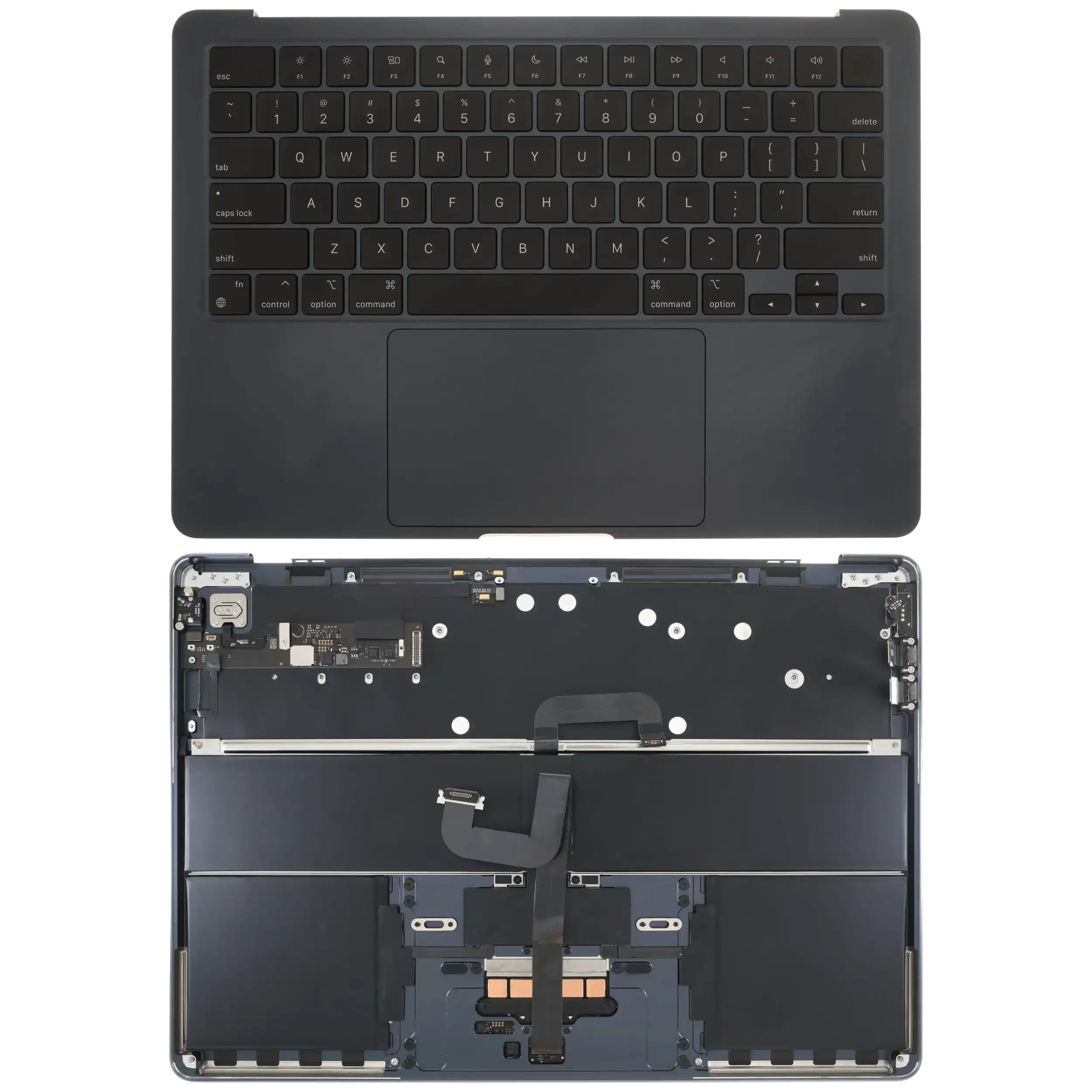 Top Case mit Akku & Tastatur MacBook Air 13 A2681 US OEM Pull A Starlight