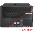 Top Case mit Akku & Tastatur MacBook Air 13 A2681 US OEM Pull A Starlight