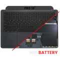 Top Case mit Akku + Tastatur MacBook Air 13" A2681 Midnight OEM B