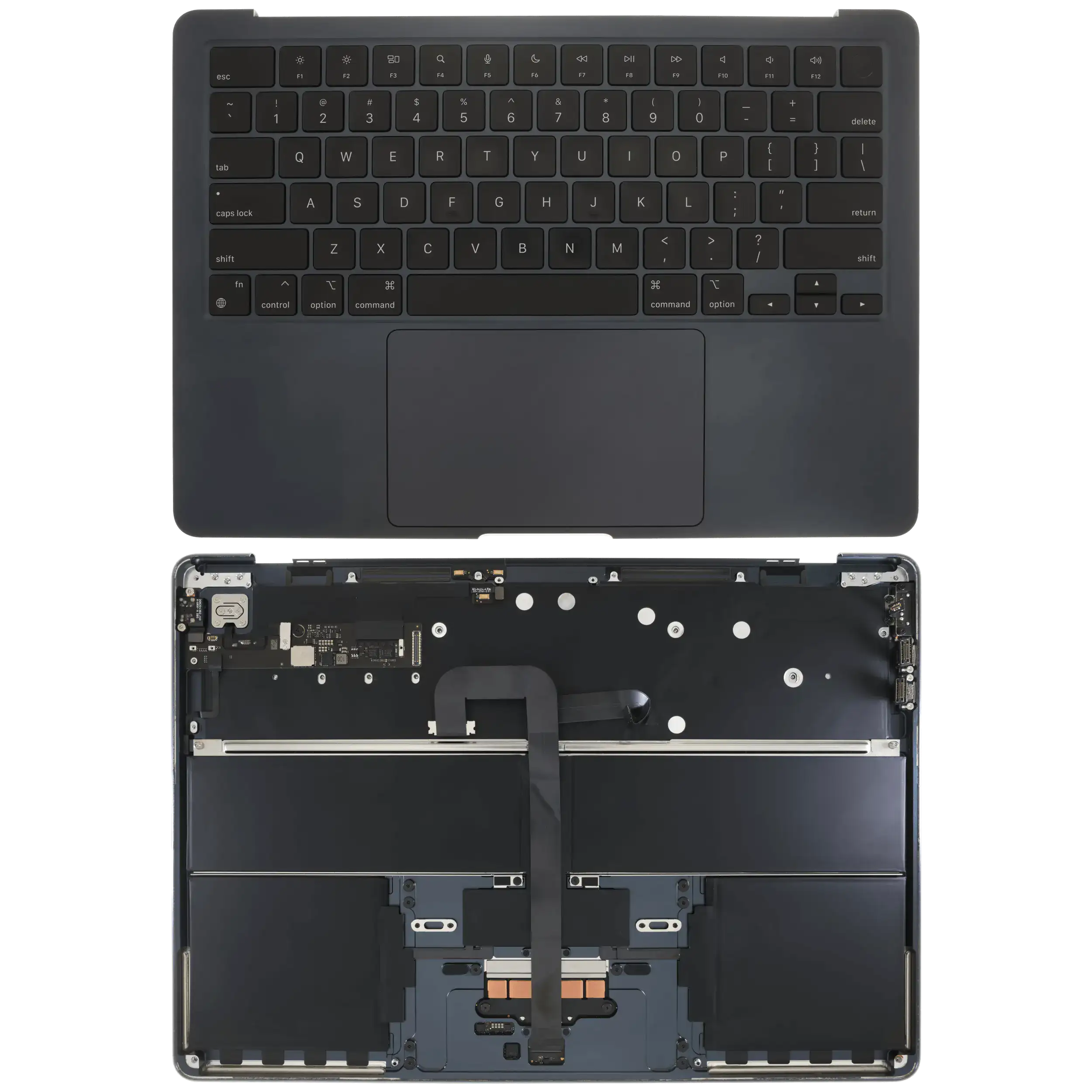 Top Case mit Akku + Tastatur MacBook Air 13" A2681 Midnight OEM B