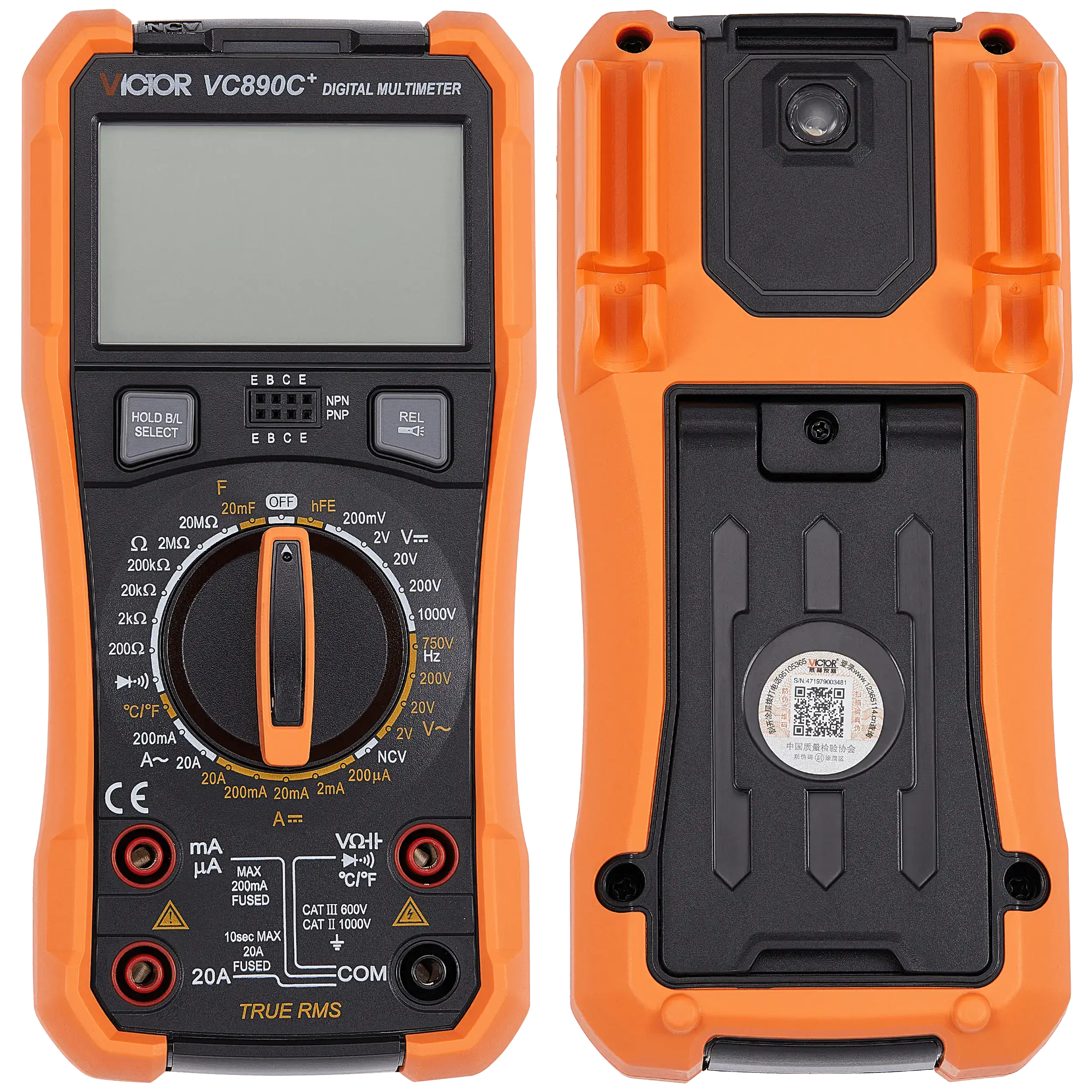 Victor VC890C+ Digital Multimeter Ohm Voltmeter