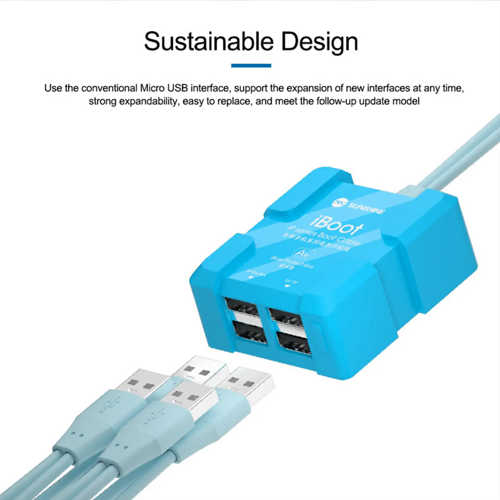 iBoot-A iPhone Series Boot Power Cable for iPhone 8 to 17 Pro Max V11 (Sunshine)