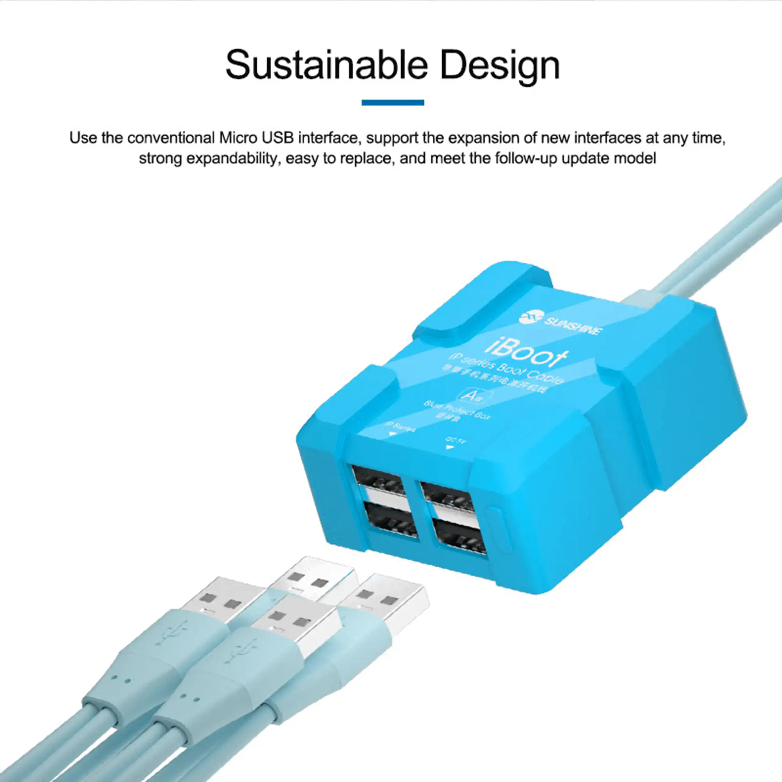 iBoot-A iPhone Series Boot Power Cable for iPhone 8 to 17 Pro Max V11 (Sunshine)