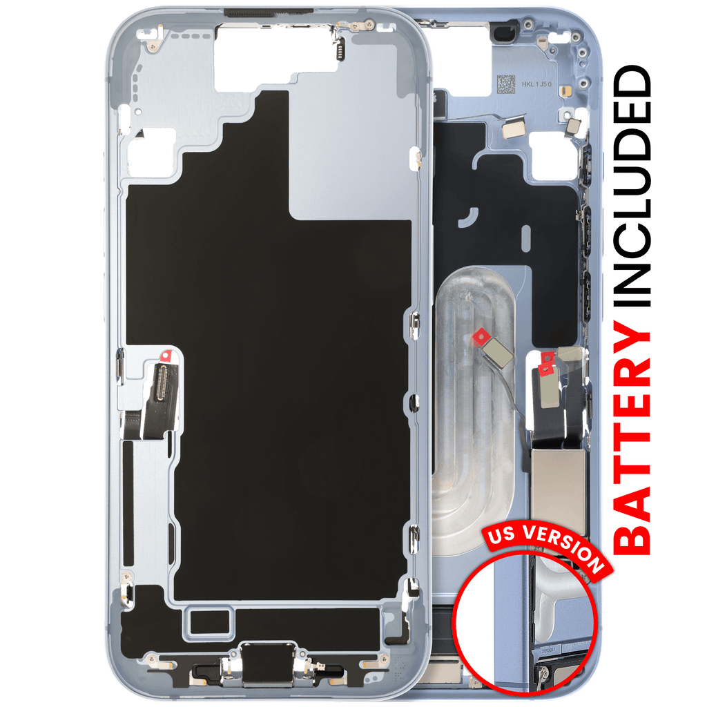 Backcover/Rahmen inkl. Akku für iPhone 17 (Original OEM, Mist Blue)