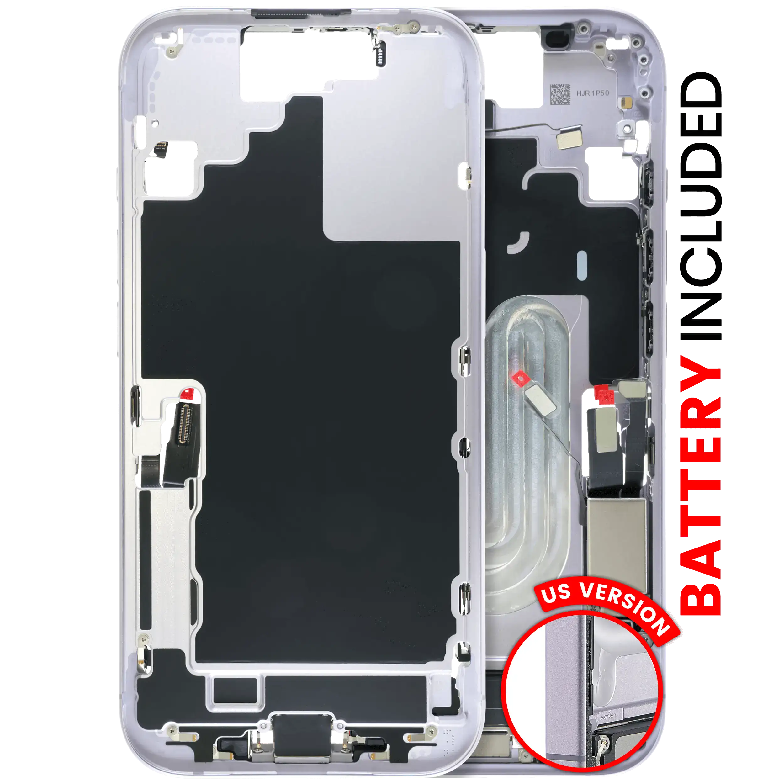 Backcover/Rahmen inkl. Akku für iPhone 17 Lavender Original OEM