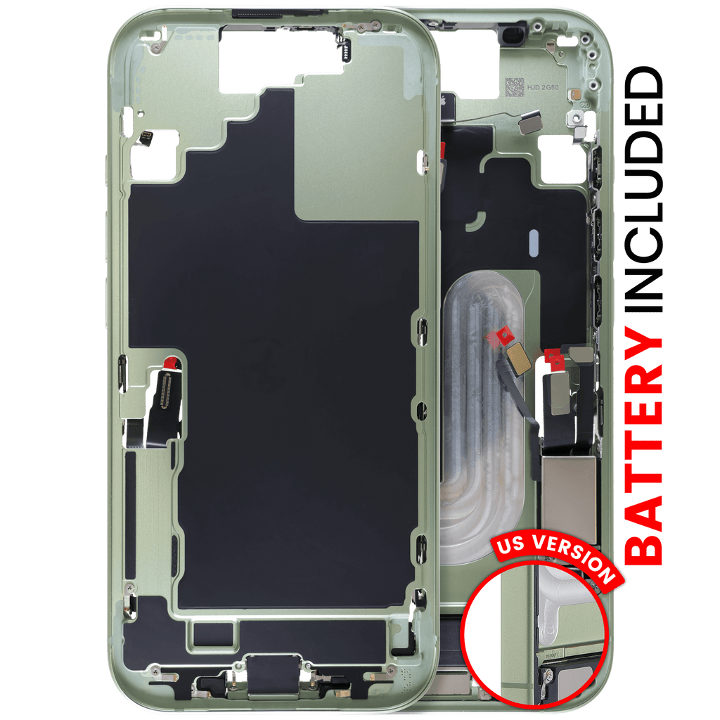 Backcover/Rahmen inklusive Akku für iPhone 17 (Original OEM) (US-Version) (Sage)