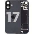 Back Cover with MagSafe Magnet, NFC & Flash Flex Cable for iPhone 17 (Used OEM Part, Grade A, Black)
