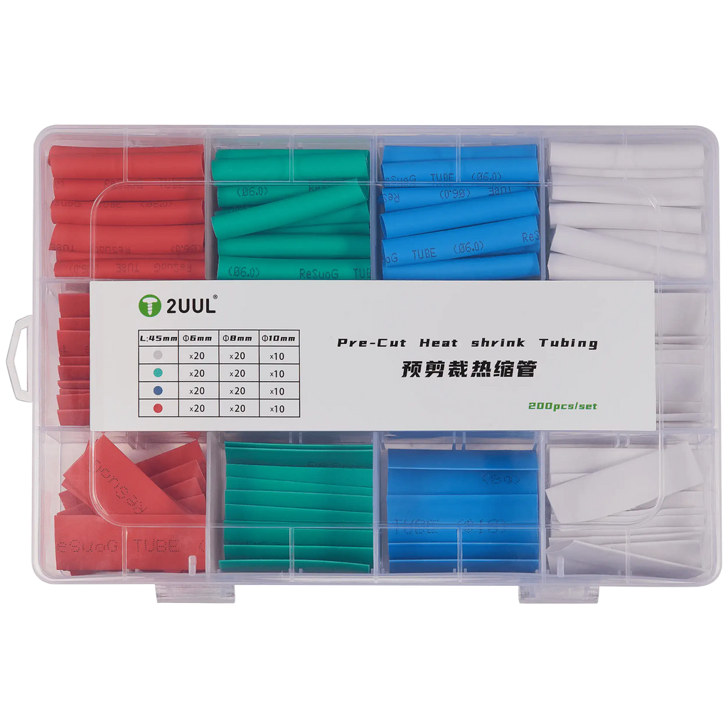 Pre-cut Heat Shrink Tubing (200-piece set) (2UUL)
