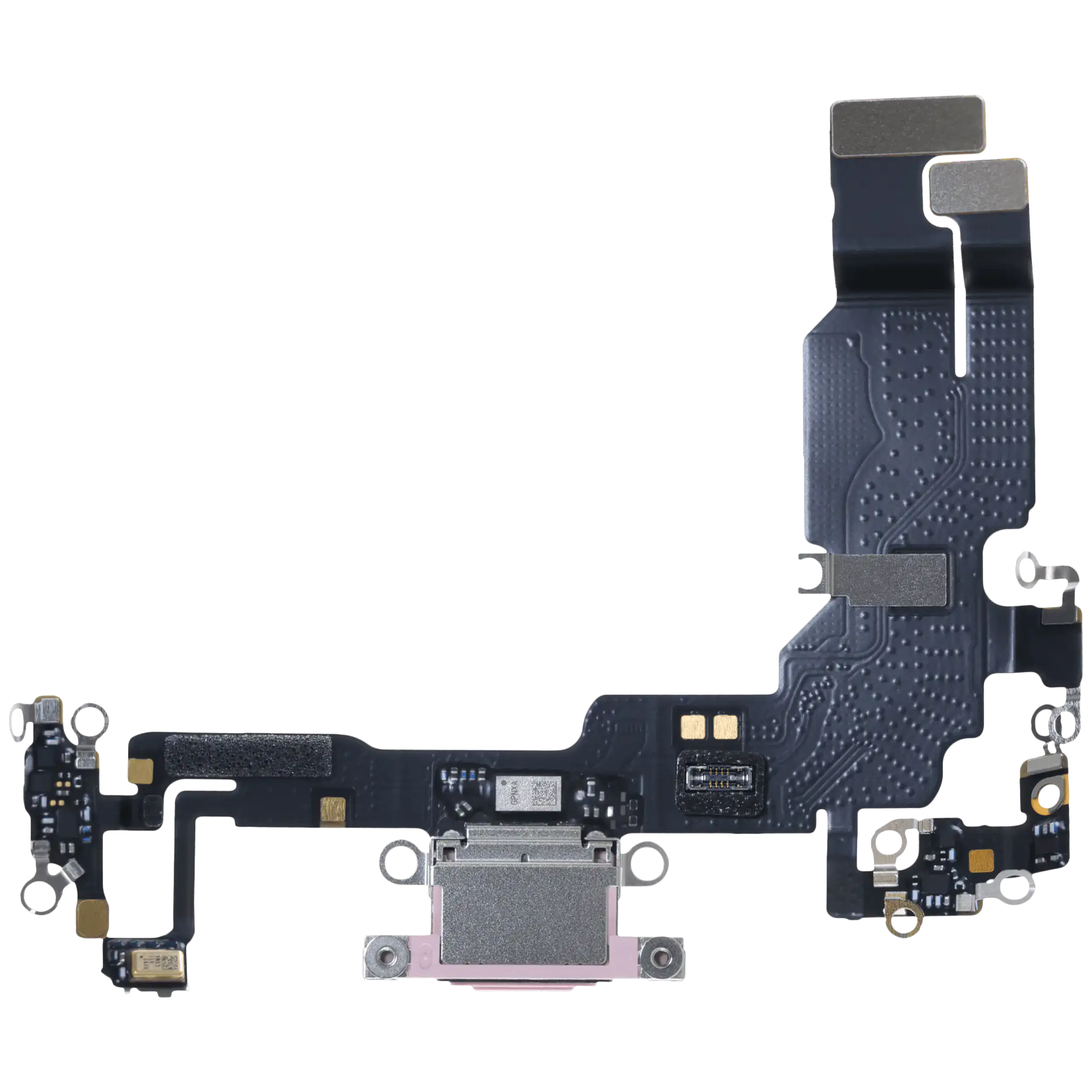 Ladebuchse Flexkabel mit Platine für iPhone 15 (Original OEM) (Pink)