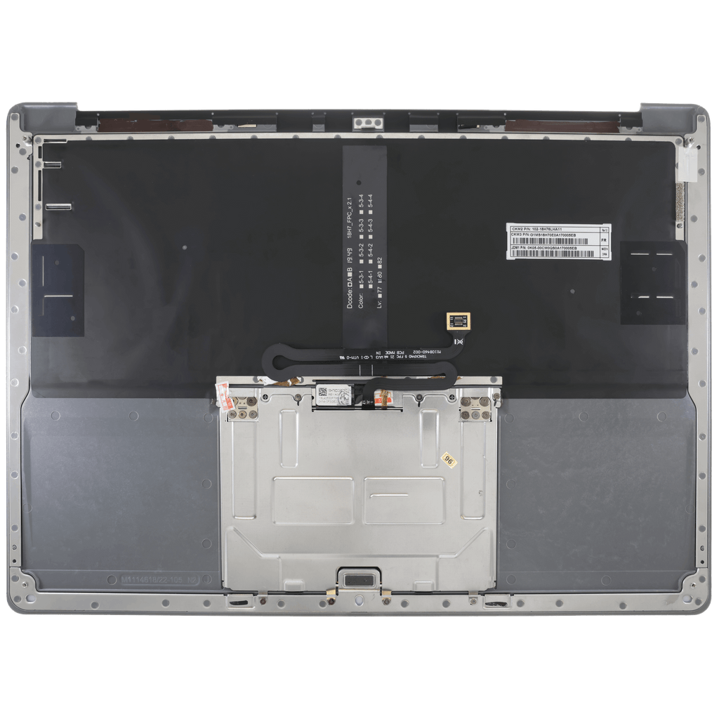 Top Case mit Tastatur für Surface Laptop 4 13,5" Spacegrau