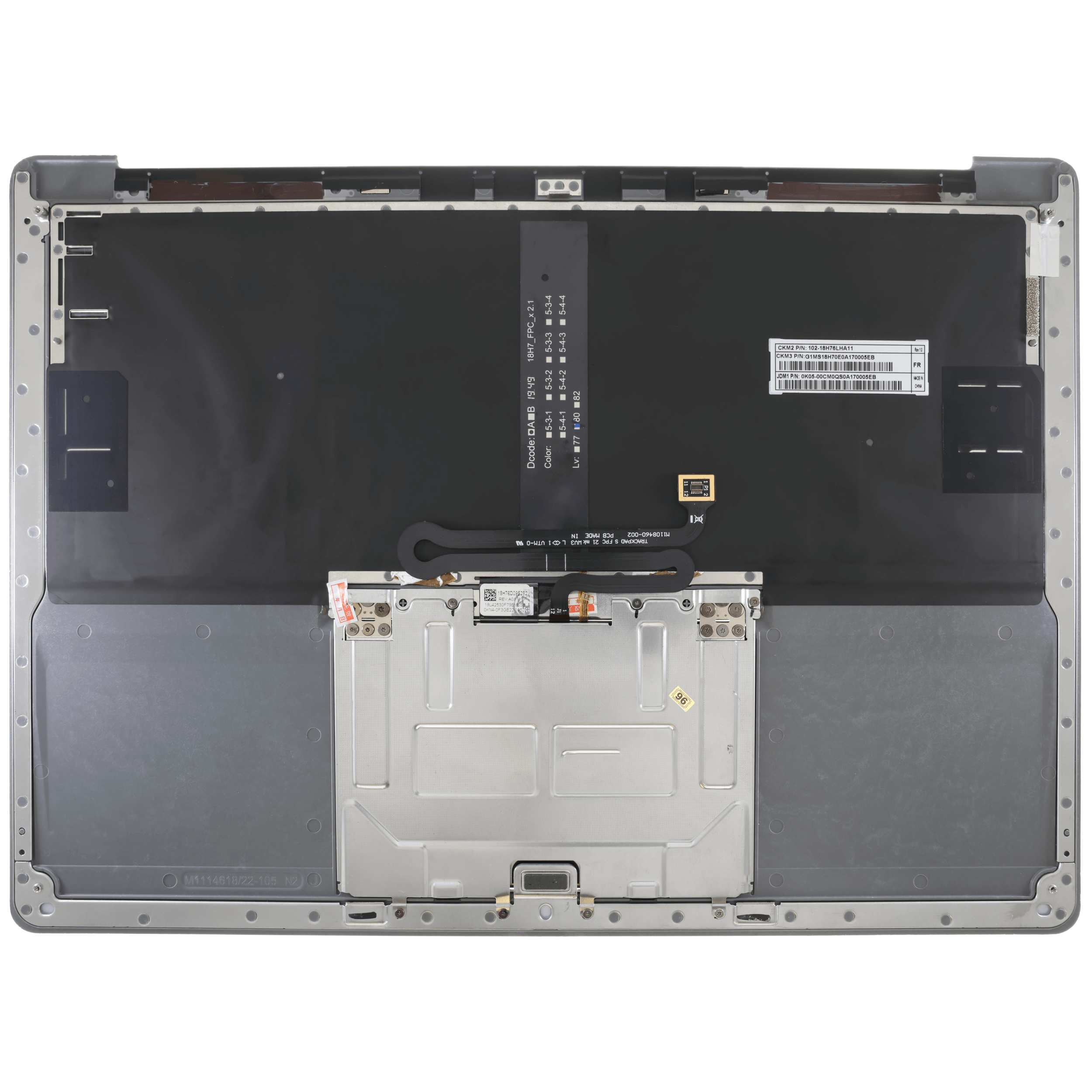 Top Case mit Tastatur für Surface Laptop 4 13,5" Spacegrau
