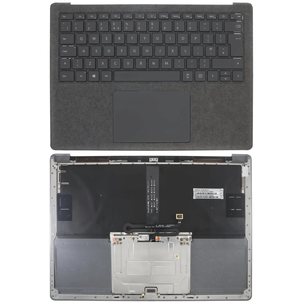 Top Case mit Tastatur für Surface Laptop 4 13,5" Spacegrau