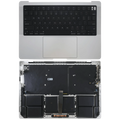 Top Case with Battery and US Keyboard for MacBook Pro 14" A2779 (2023) (Silver)