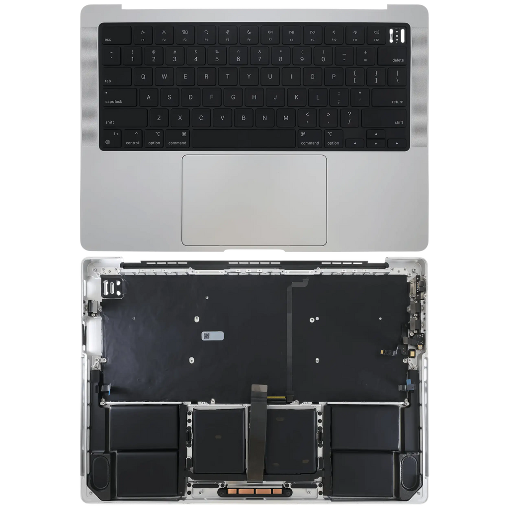 Topcase mit Akku und US-Tastatur für MacBook Pro 14" A2779 (2023) (Silber)