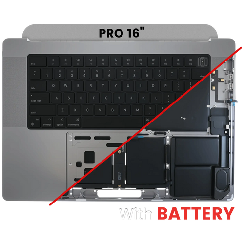 Apple OEM Top Case mit Akku & Tastatur MacBook Pro 16" A2780 2023 Space Grau